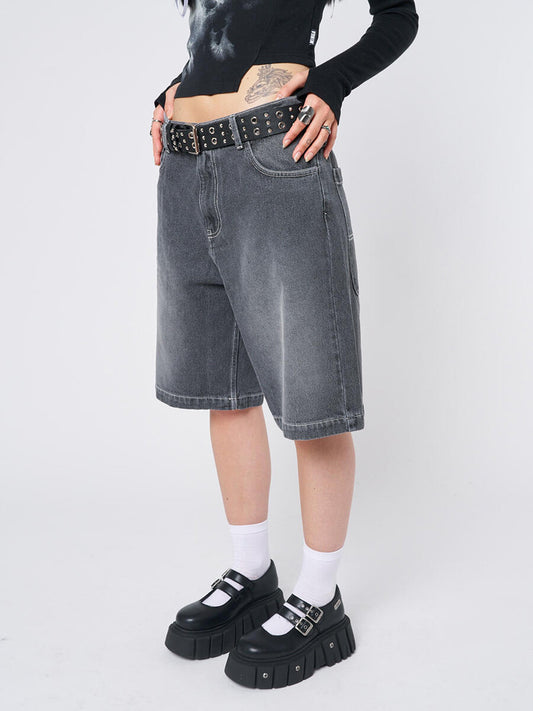 Women's Naida Star Jorts - Black