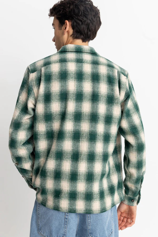 Men's Plaid Long Sleeve Flannel - Green