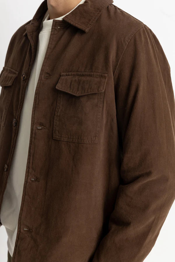 Men's Insulated Overshirt - Chocolate