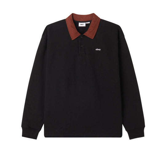 Men's Obey Palo Fleece Polo - Black