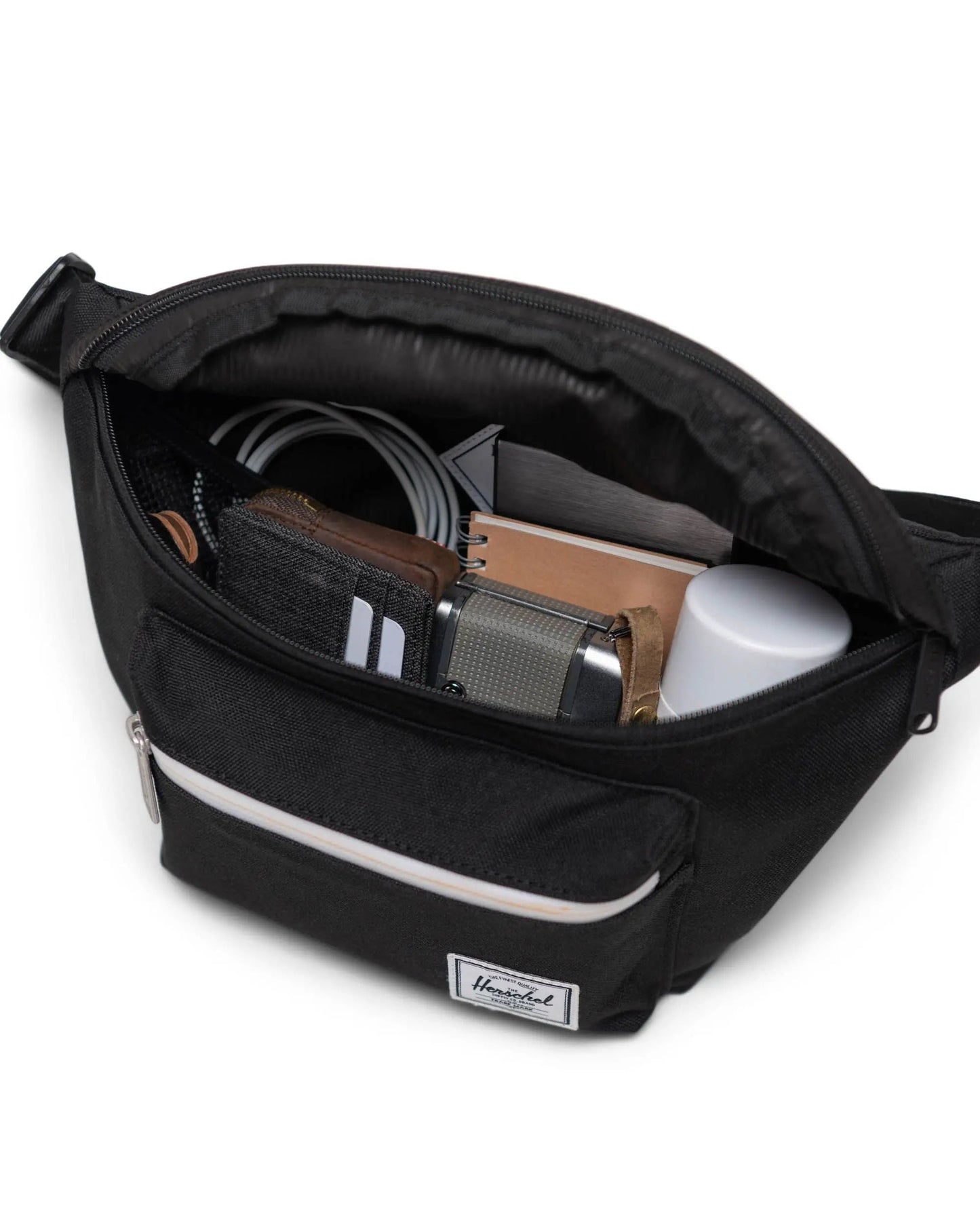 Herschel Pop Quiz Hip Pack - Black Tonal