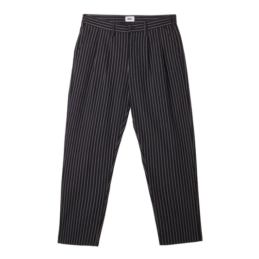 Men's Obey Fubar Pleated Pant - Vulcan Navy Stripe