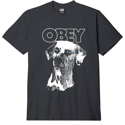 Men's Obey Dalmation S/S Heavyweight T-Shirt - Vintage Black