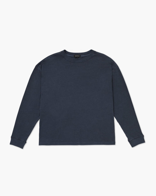 Men's Relaxed Long Sleeve Tee - Blue Steel