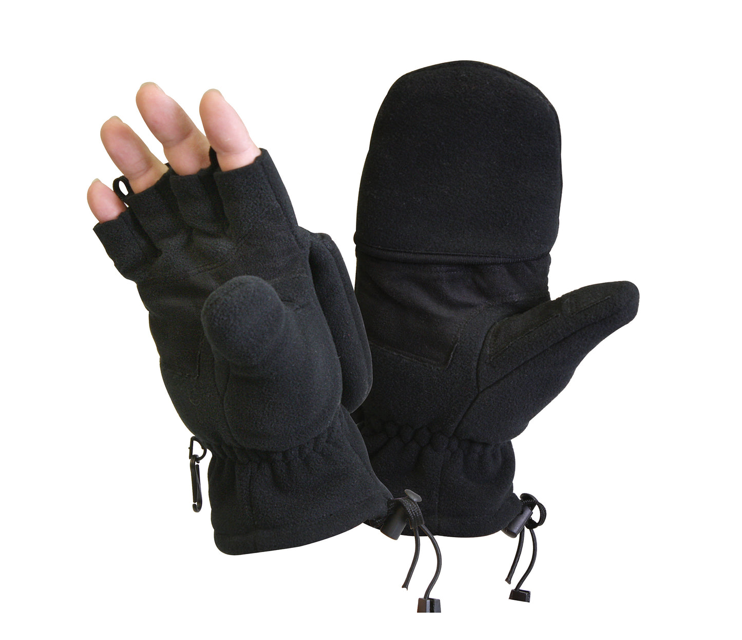 Rothco Fingerless Mitten Gloves - Black