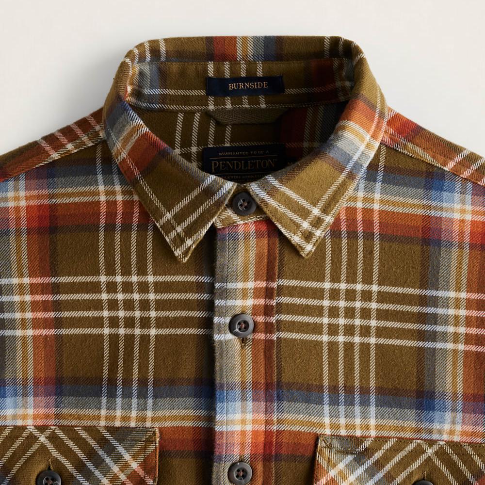 Men's Burnside Shirt - Olive Multi Plaid