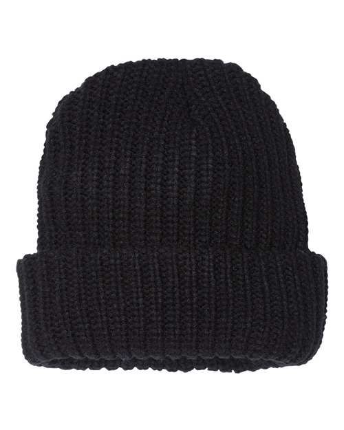 Chunky Knit Cuffed Beanie 12"