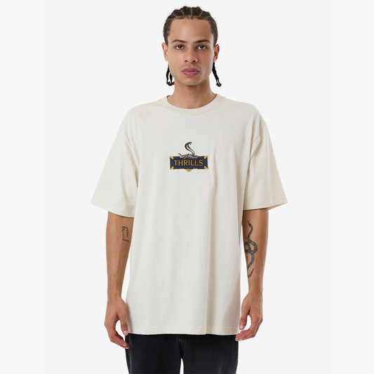 Men's Above It All Oversize Fit Tee - Light Grey