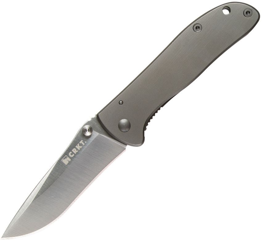 CRKT DRIFTER FRAME LOCK GRAY FINISH HANDLE