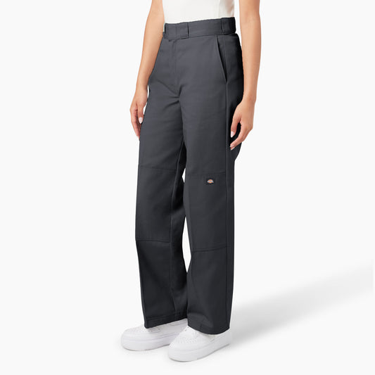 Women's Loose Fit Double Knee Work Pant - Charcoal