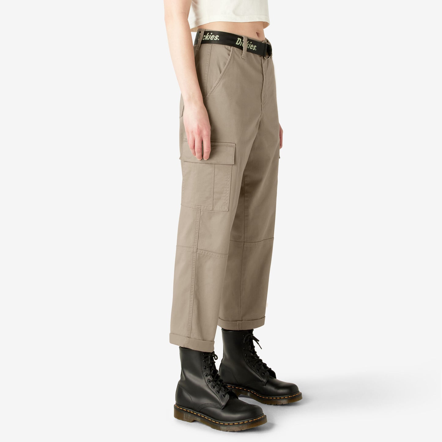 Women's Relaxed Fit Cropped Cargo Pant FPR50 - Desert Sand