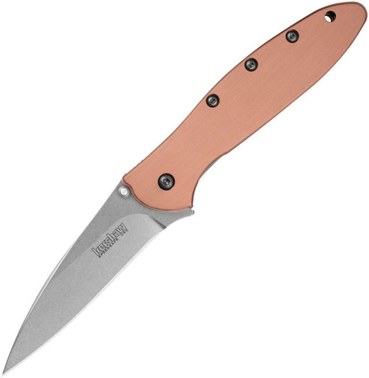 KERSHAW LEEK FRAMELOCK A/O SECOND COPPER HANDLE