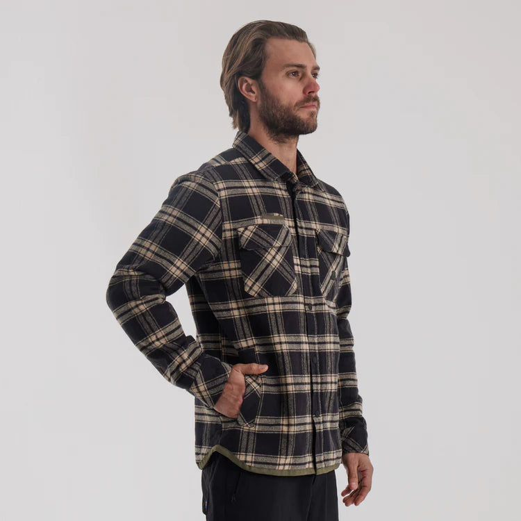 Men's Backwoods Overshirt Jacket  - Black