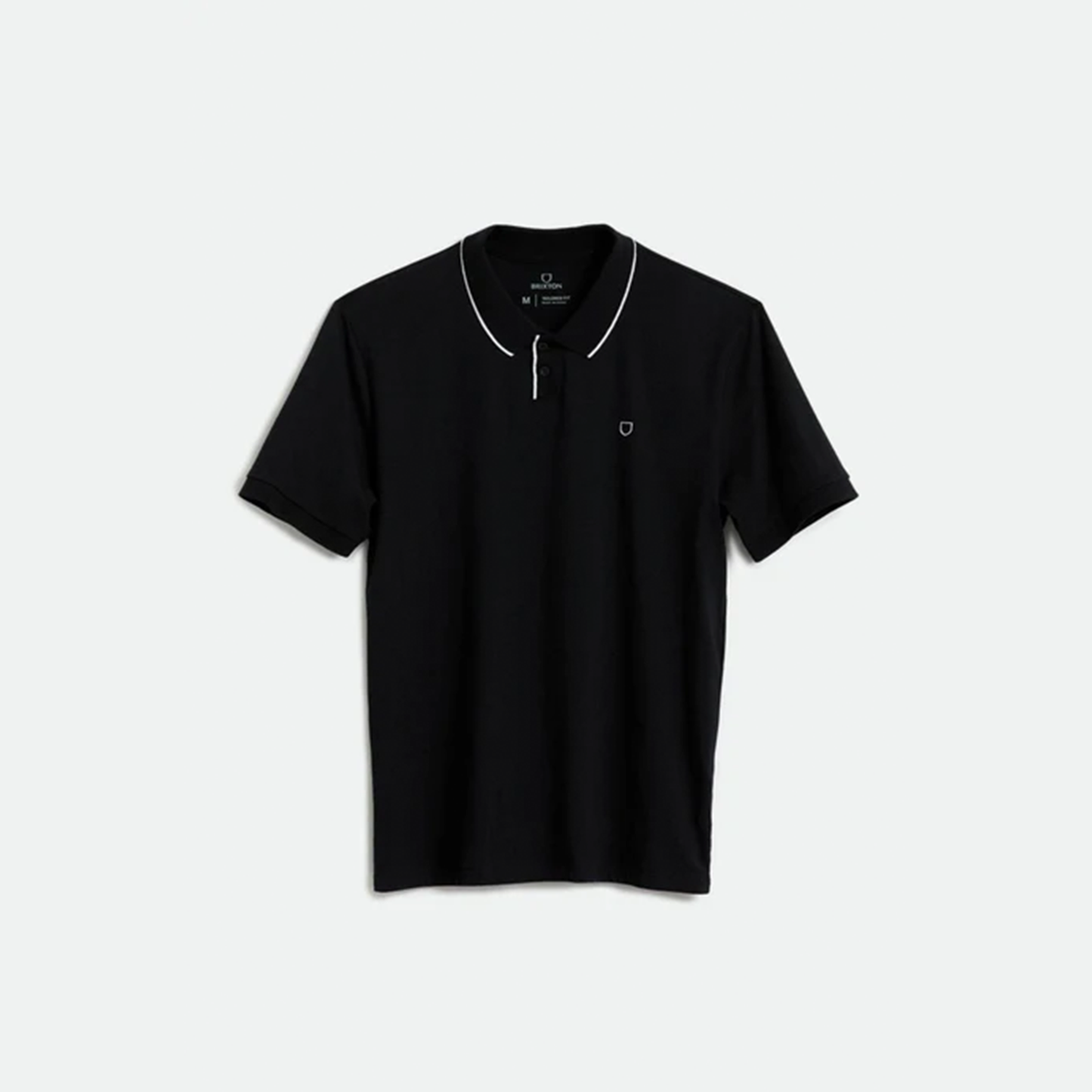 Men's Proper S/S Polo Knit - Black / White