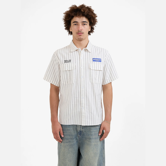 Men's Screwed Short Sleeve Shirt - Bone