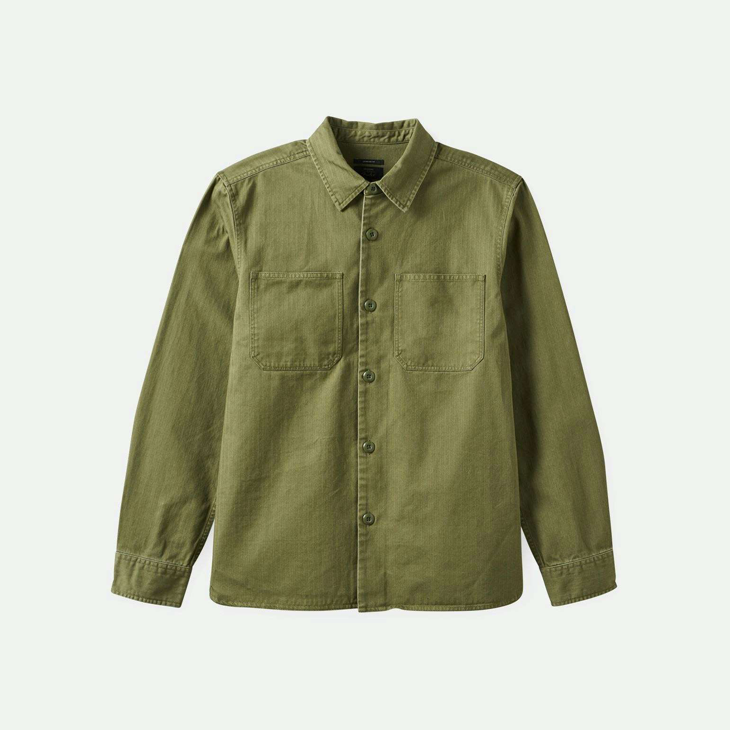 Men's Selden Overshirt - Olive Surplus Worn Wash