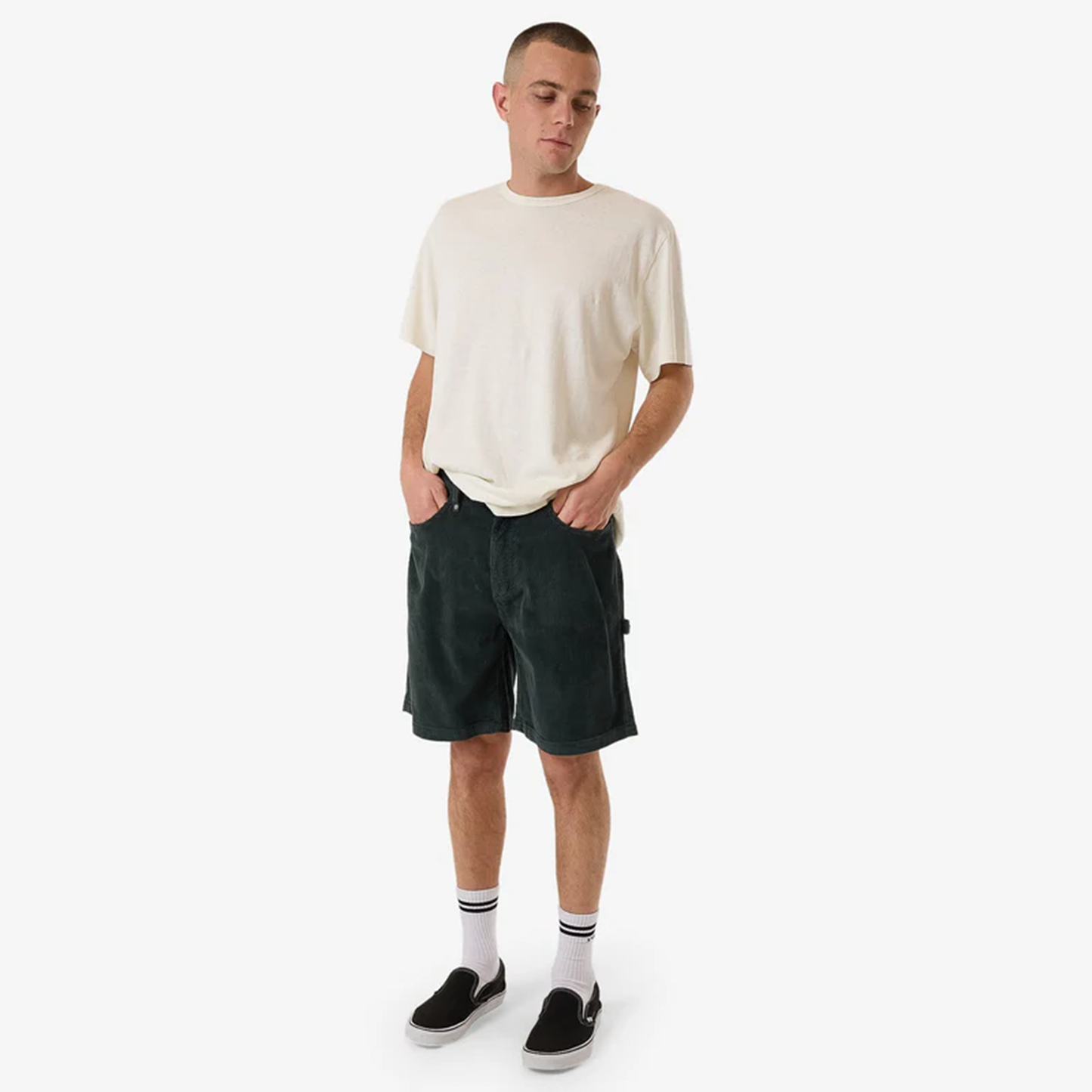 Men's Slacker Cord Short - Dark Jade