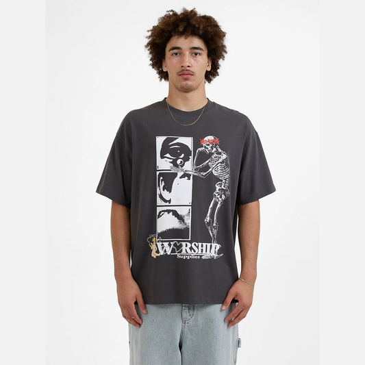 Men's Sensory Oversize Tee - Worn Black