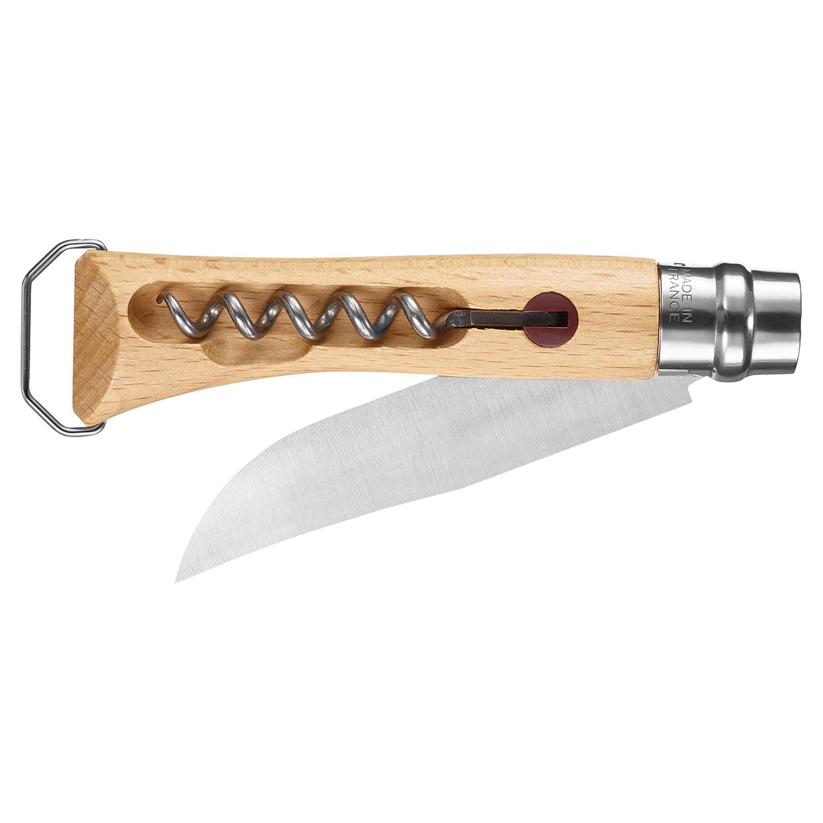 Opinel No.10 Corkscrew With Bottle Opener Knife