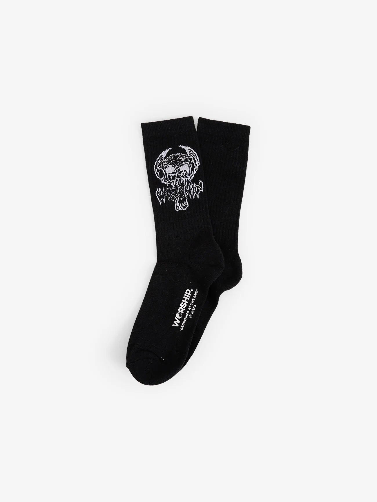 Death Eater Socks  3 Pack - White - Black- Orange