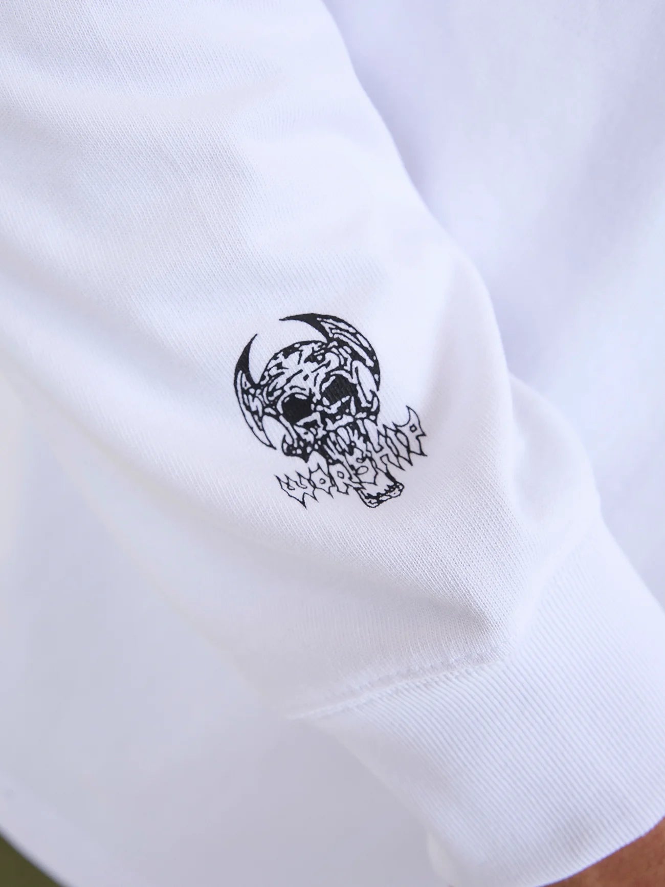 Men's Death Eater Long Sleeve Tee - White