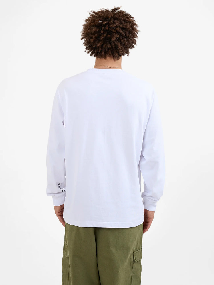 Men's Death Eater Long Sleeve Tee - White