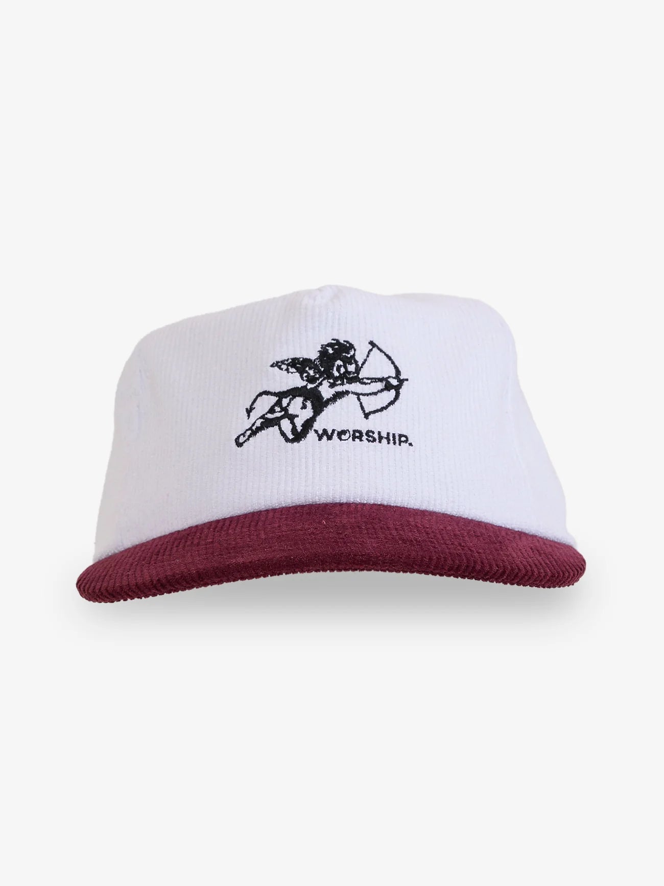 Cherub Cord Hat - Cream - Wine