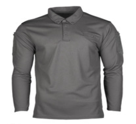 Mil-Tec® Quick-Dry Lg/Sl Tactical Grey Shirt - New