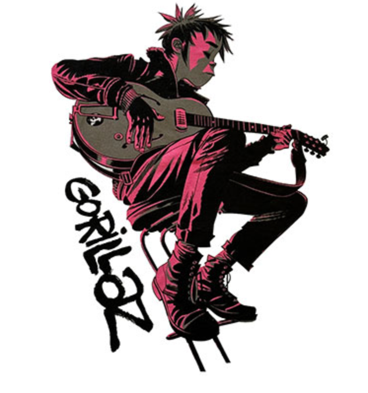 Gorillaz - Sitting Pink Tee