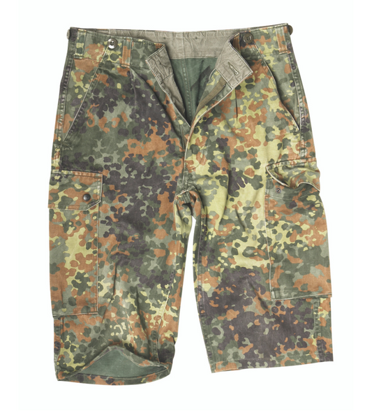 GERMAN FLECKTARN CAMO BERMUDA SHORTS - SURPLUS