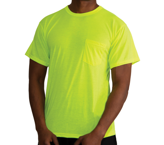 Rothco Moisture Wicking Pocket T-Shirt - Safety Green