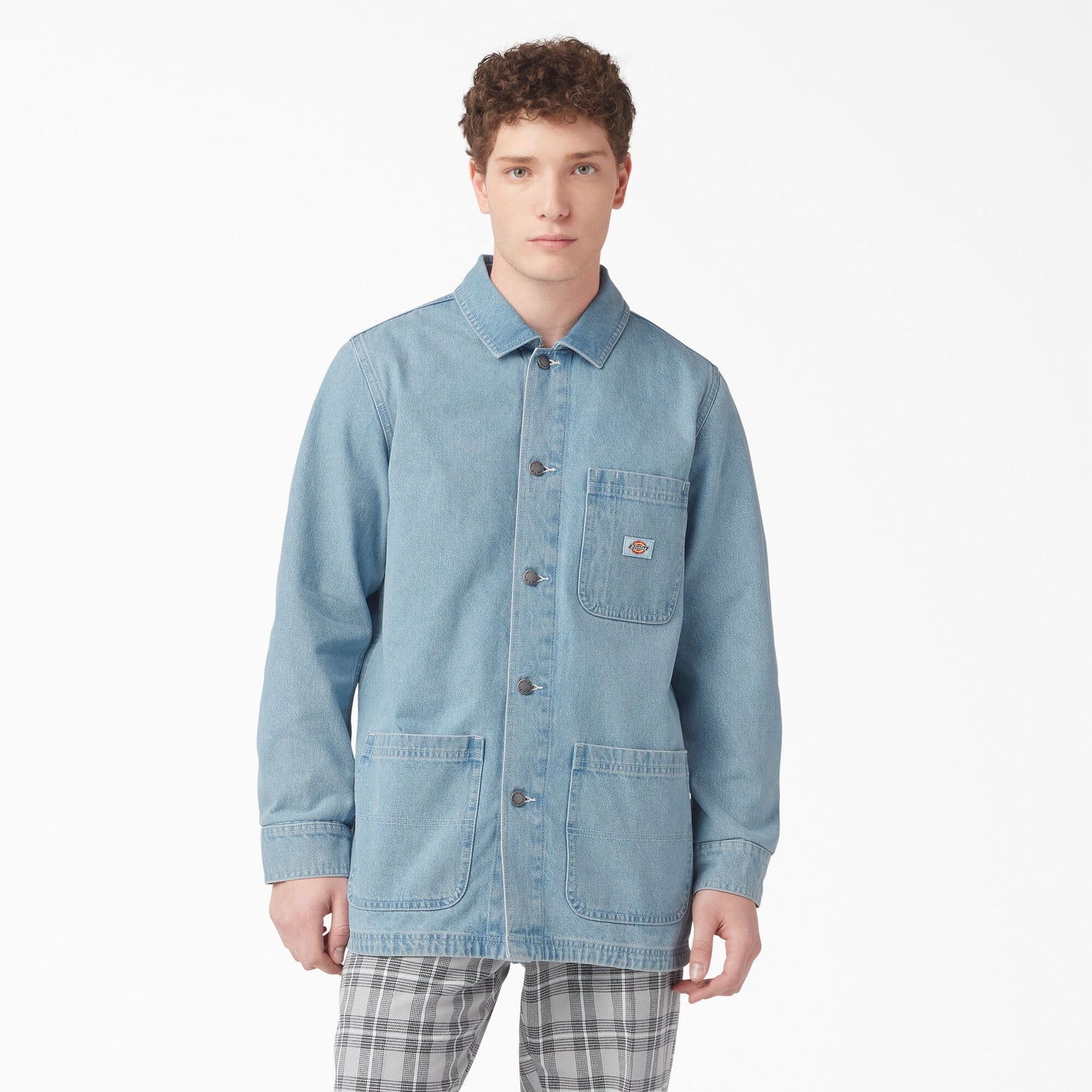 Men's Denim Chore Coat TCR09 - Light Denim