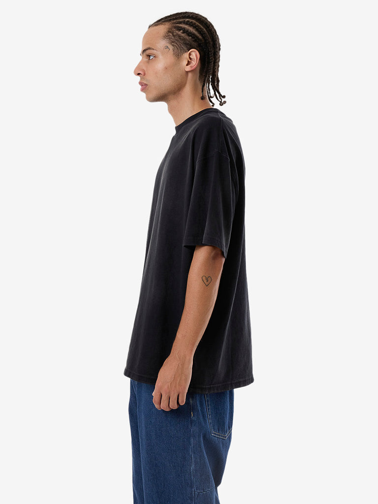 Men's Cortex Worn Box Fit Oversize Tee - Faded Black