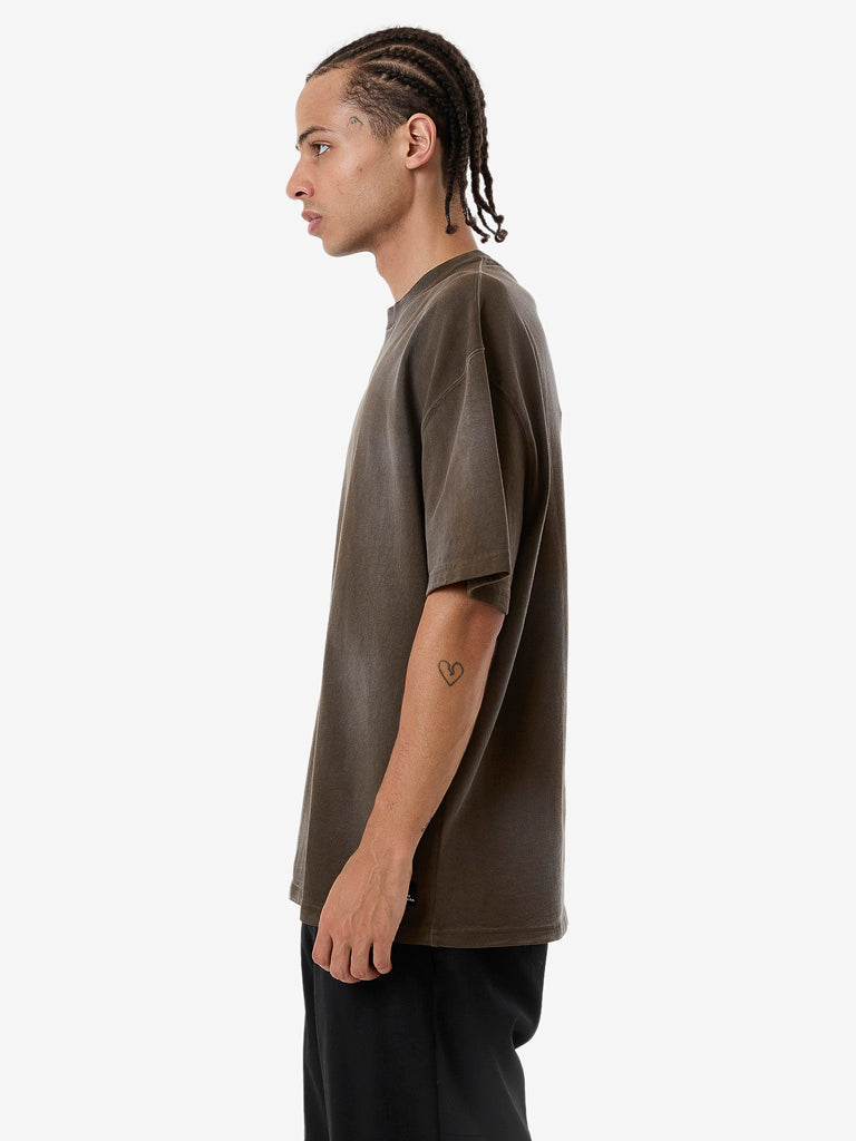 Men's Cortex Worn Box Fit Oversize Tee - Faded Tarmac