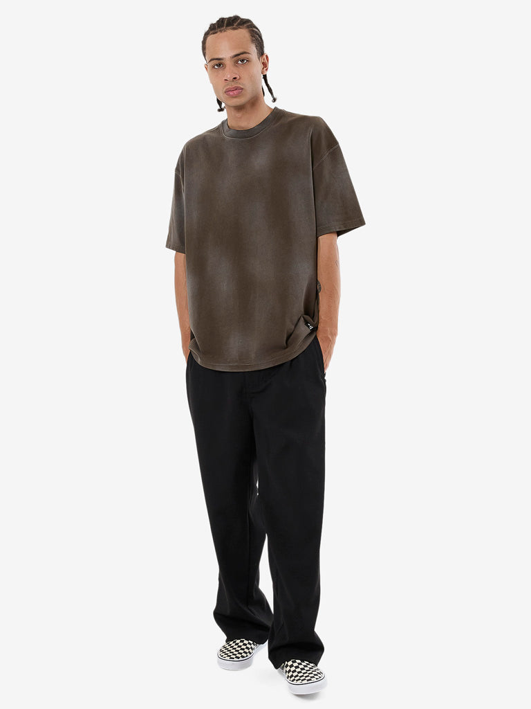 Men's Cortex Worn Box Fit Oversize Tee - Faded Tarmac