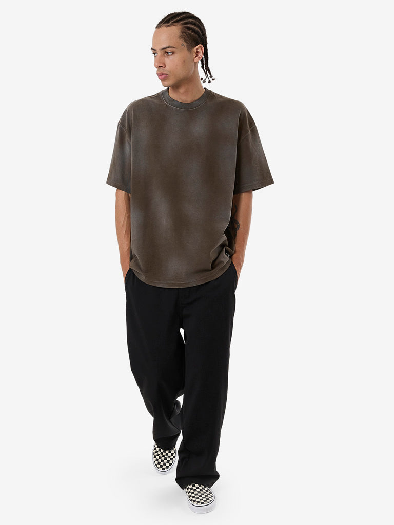 Men's Cortex Worn Box Fit Oversize Tee - Faded Tarmac