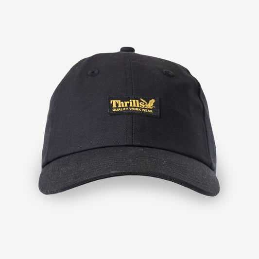 Thrills Union 6 Panel Cap - Black Herringbone