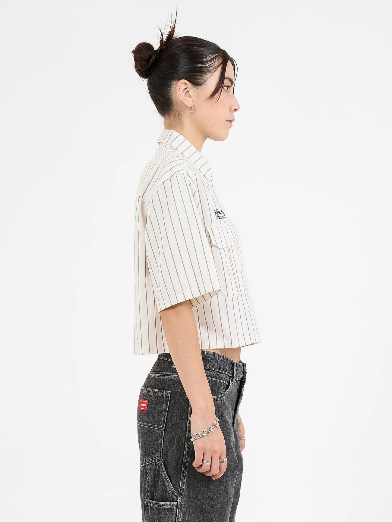 Women's Screwed Box Fit Work Shirt - Bone