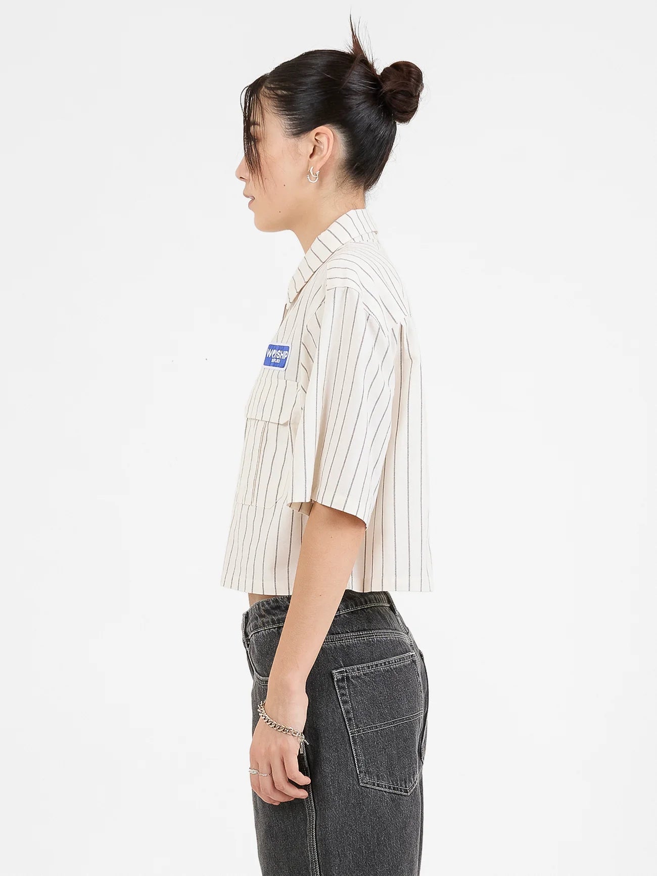 Women's Screwed Box Fit Work Shirt - Bone