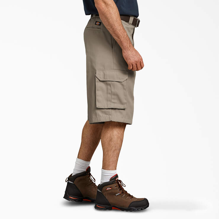 Men's Dickies Loose Fit Cargo Work Shorts 13" WR888 - Desert Sand