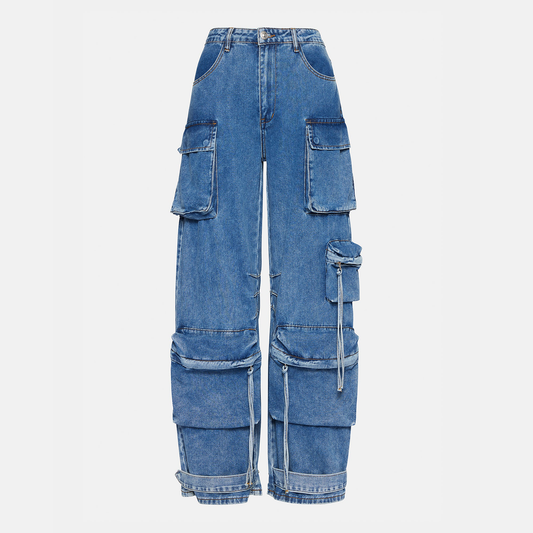 Women's Duo Cargo Pant - Blue Denim