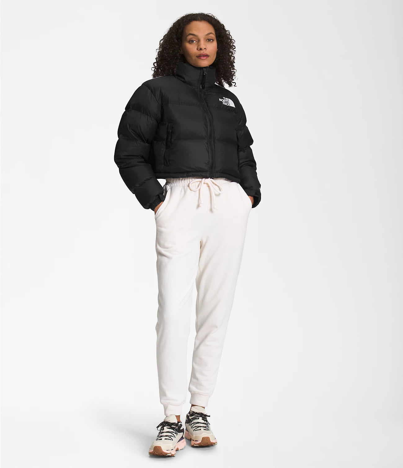 Women's Nuptse Short Jacket - TNF Black/TNF Black