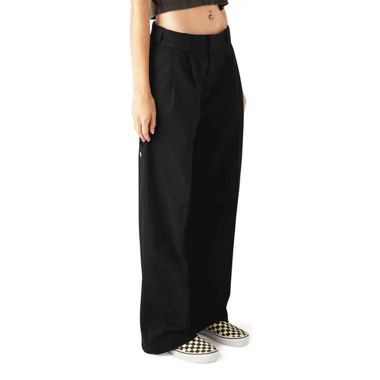 Women's Pleated Multi Pocket Work Pant - Black