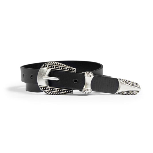 Women's Calvera Belt - Black Leather