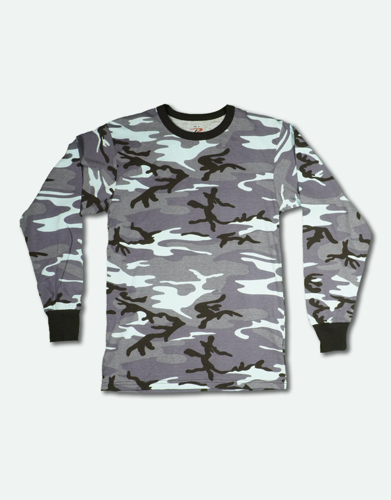 MEN'S COLORED CAMO LONG SLEEVE T-SHIRT - CITY CAMO