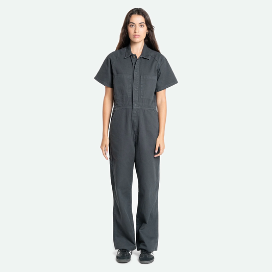 Women's Carpenter Short Sleeve Coverall - Dark Charcoal
