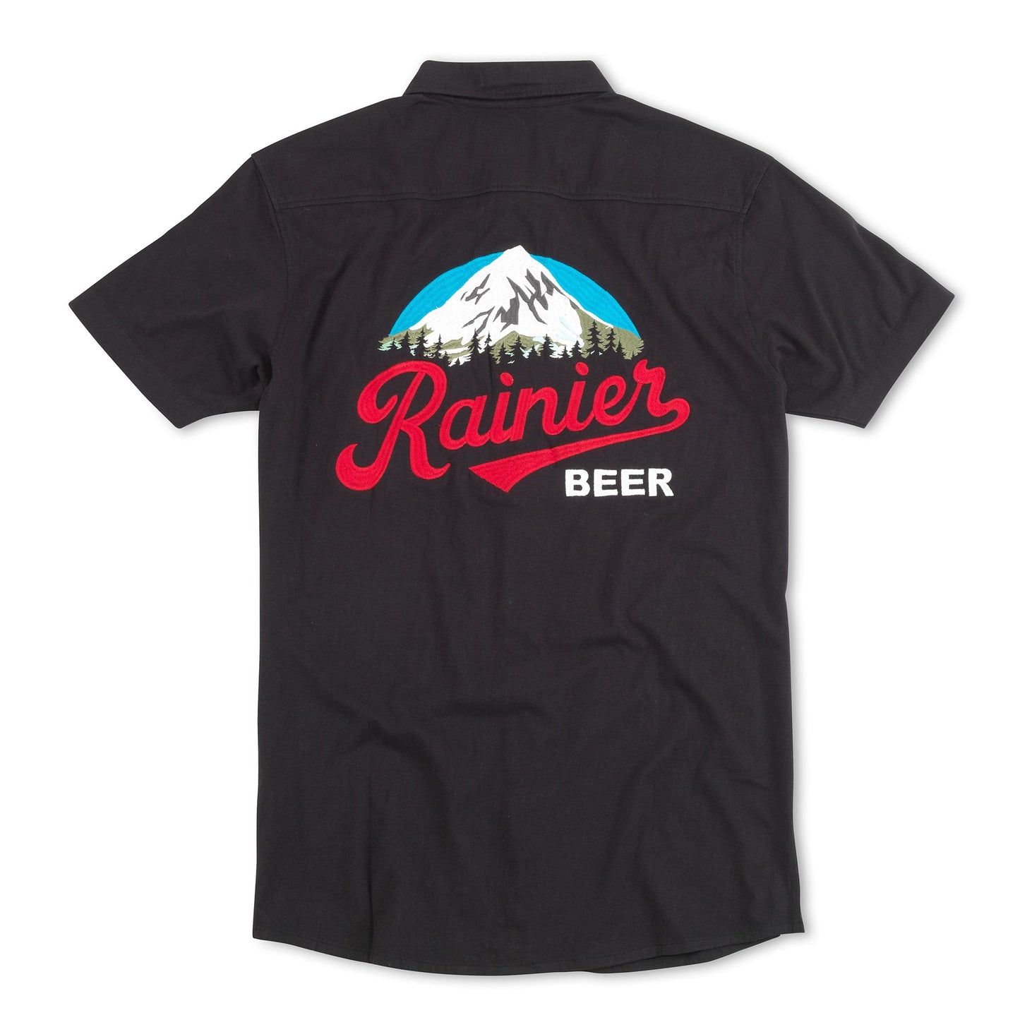 Men's Rainier Brew Master Button Up S/S - Black