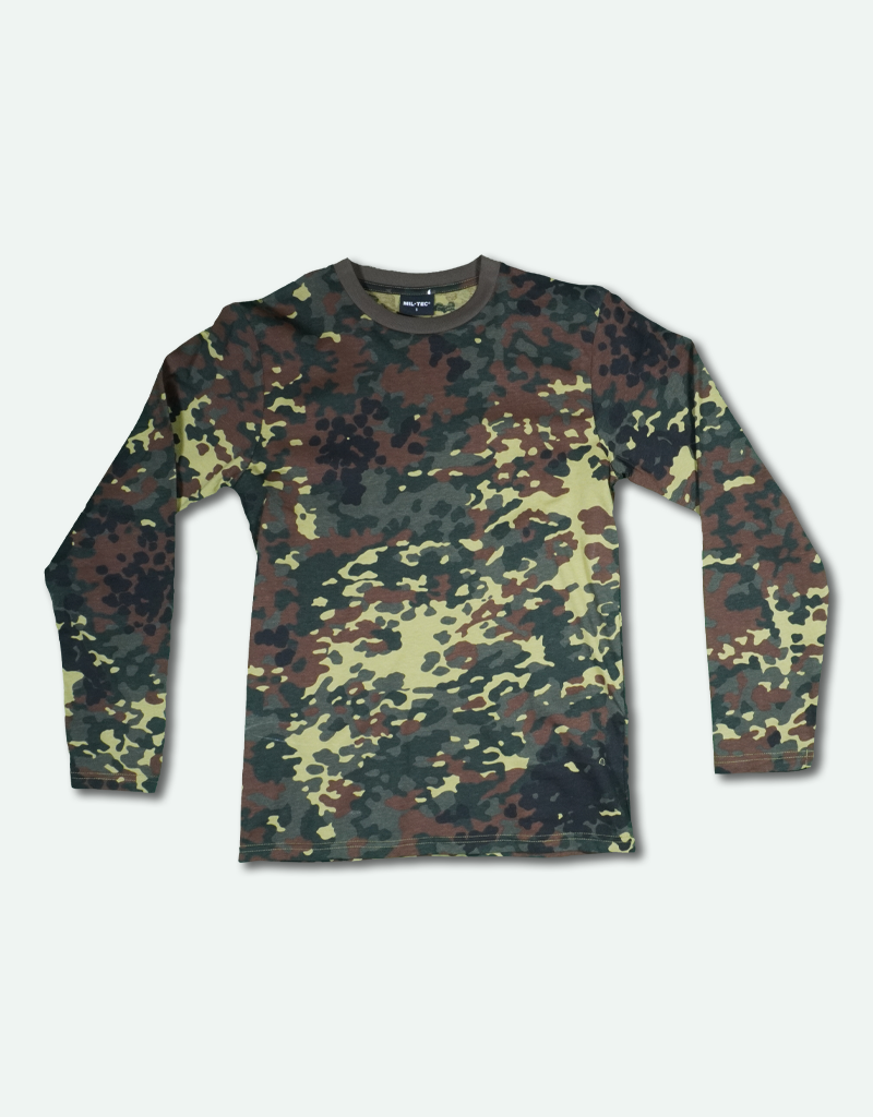 MIL-TEC Flecktarn Camo Long Sleeve Tee