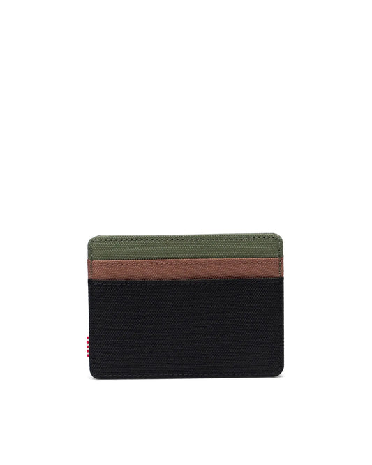 Charlie Cardholder - Black/Four Leaf Clvr/Sddle Brn