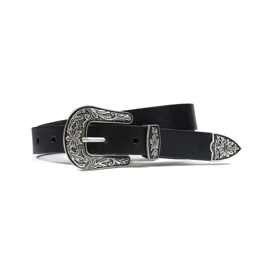 Men's Freddie Belt - Black Leather